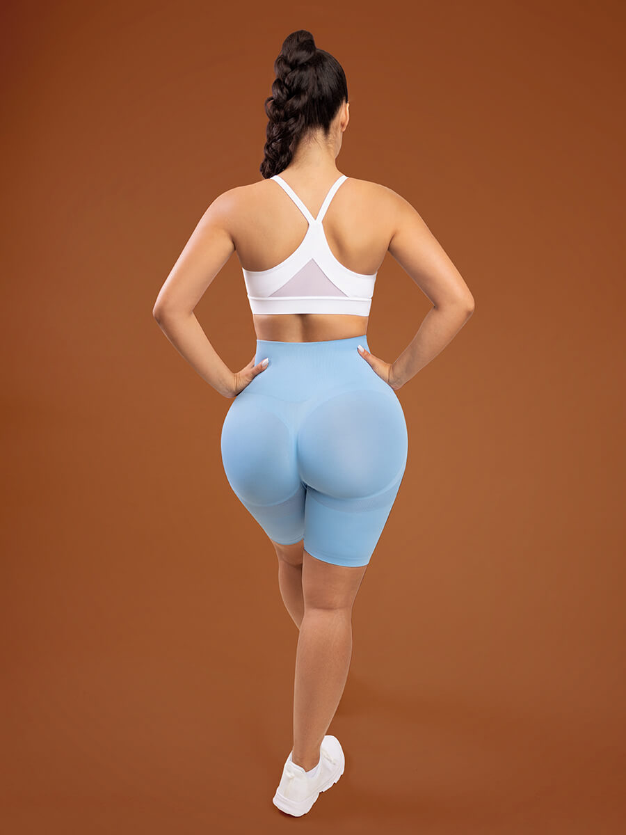 Seamless High Waisted Gym Sportswear Scrunch Butt Yoga Cycling Shorts