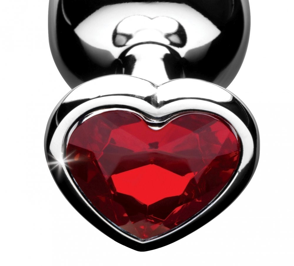 Red Heart Gem Anal Plug- Small