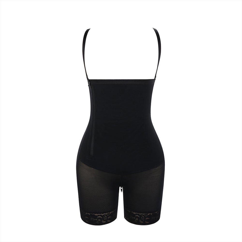 Pretty Detachable Straps Side Zip Body Shaper Leisure Fashion