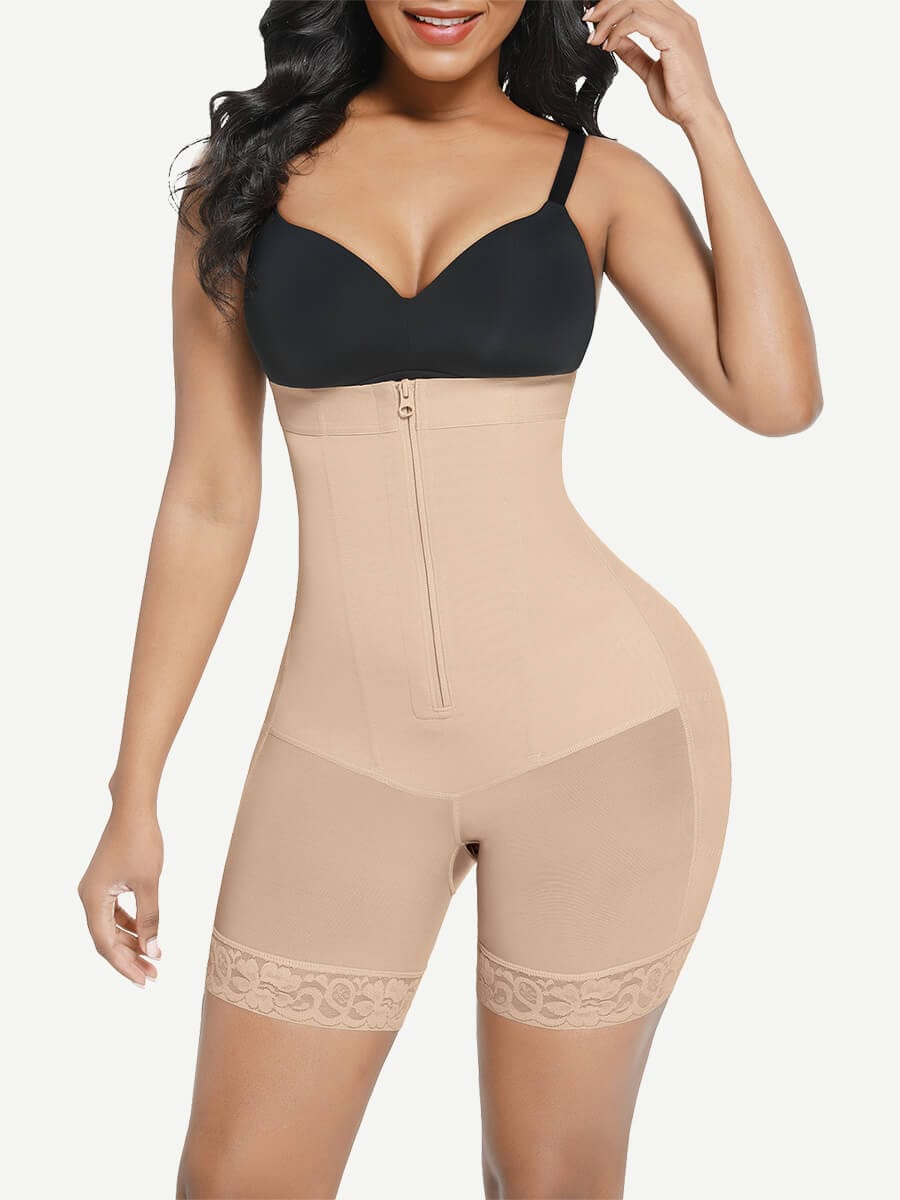 Butt Lift High Waisted Shapewear Shorts with Four Steel Bones